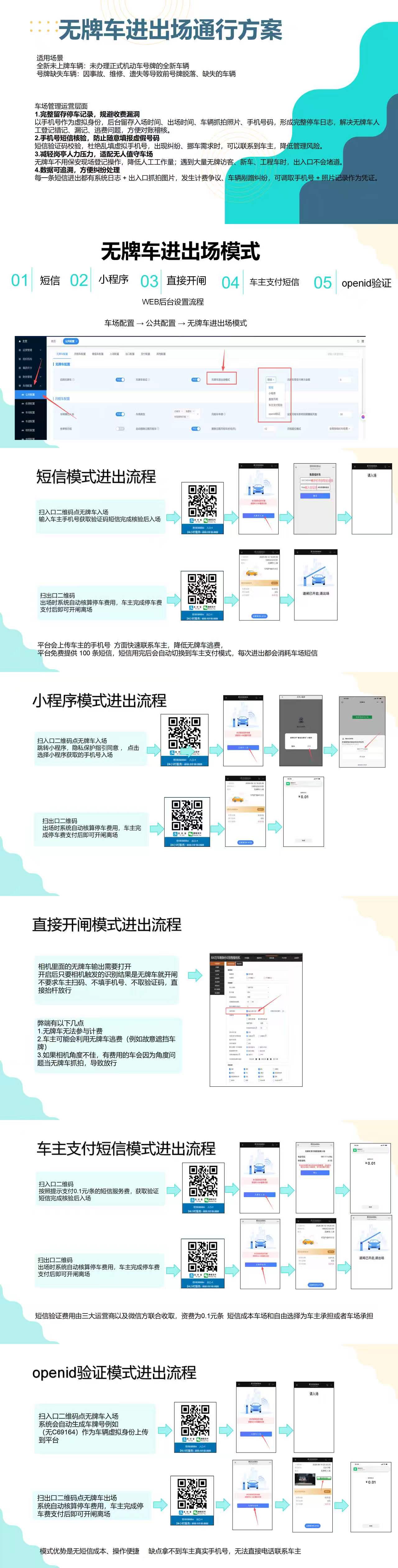 无牌车进出场通行方案