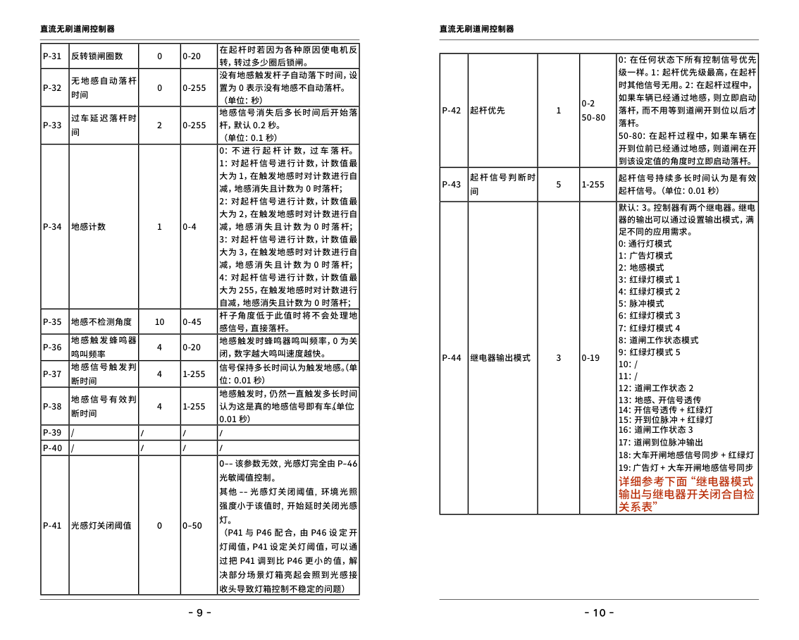 D8 继电器模式输出表