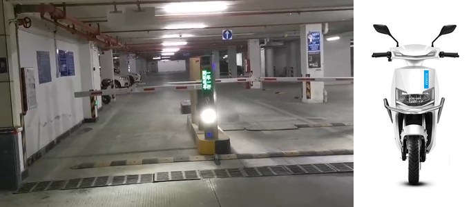 车道中间场景
