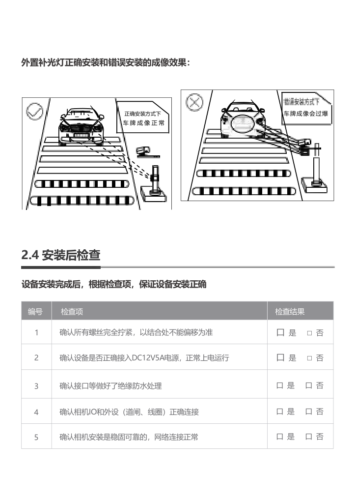 R5E 安装后检查